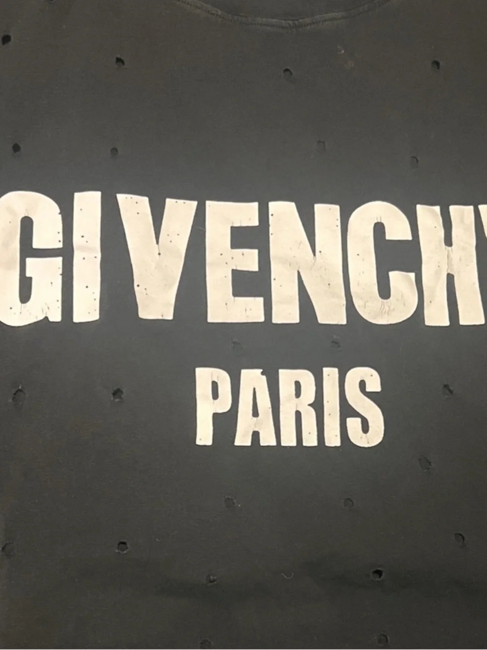 Givenchy Paris distressed black t-shirt - Picture 2 of 4